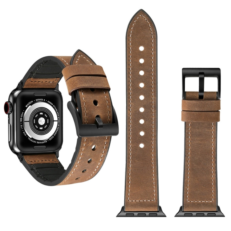 Crazy Horse Texture TPU Watch Band for Apple Watch Series 3 & 2 & 1 42mm, 42mm
