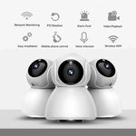 كاميرا IP لاسلكية بدقة 720P HD 1.0 ميجابكسل، تدعم الرؤية الليلية بالأشعة تحت الحمراء / كشف الحركة / التحكم عبر التطبيق، قابس الاتحاد الأوروبي، 720P