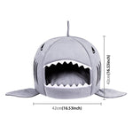 Indoor Pet Dog Puppy Cat Warm House Sharks Pet Sleeping Bed Nest, S Size: 42x42x42cm
