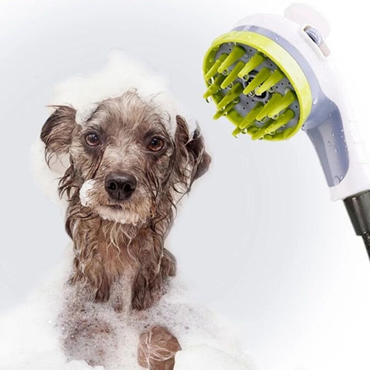 Pet Shower Shower Brush with Non-slip Handle Nozzle