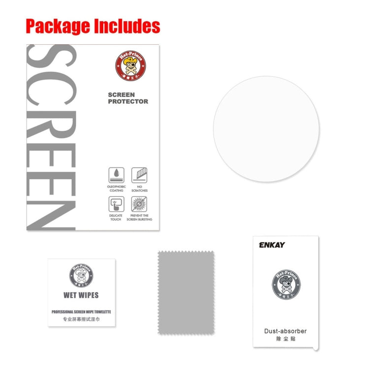 ENKAY Hat-Prince for Samsung Gear Sport Smart Watch 0.2mm 9H Surface Hardness 2.15D Explosion-proof Tempered Glass Screen Film, For  Samsung Gear Sport