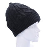 Wavy Textured Knitted Bluetooth Headset Warm Winter Beanie Hat with Mic for Boy & Girl & Adults