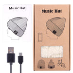 Wavy Textured Knitted Bluetooth Headset Warm Winter Beanie Hat with Mic for Boy & Girl & Adults