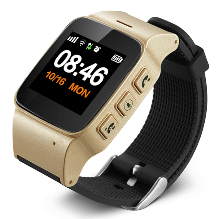 D99+ 1.22 inch HD LCD Screen GPS Smartwatch for the Elder Waterproof, Support GPS + LBS + WiFi Positioning / Two-way Dialing / Voice Monitoring / One-key First-aid / Wrist off Alarm / Safety Fence, D99+ Rose Gold
