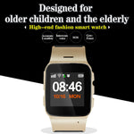 D99+ 1.22 inch HD LCD Screen GPS Smartwatch for the Elder Waterproof, Support GPS + LBS + WiFi Positioning / Two-way Dialing / Voice Monitoring / One-key First-aid / Wrist off Alarm / Safety Fence, D99+ Rose Gold