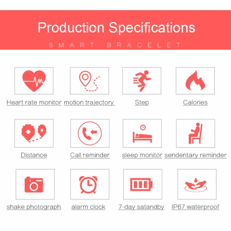 CHIGU C6 0.69 inch OLED Display Bluetooth Smart Bracelet, Support Heart Rate Monitor / Pedometer / Calls Remind / Sleep Monitor / Sedentary Reminder / Alarm / Anti-lost, Compatible with Android and iOS Phones, CHIGU C6 Black, CHIGU C6 Orange           ...