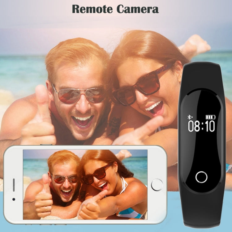 TLW25 0.42 inch OLED Display Bluetooth Smart Bracelet, IP66 Waterproof, Support Heart Rate Monitor / Pedometer / Calls Remind / Sleep Monitor / Sedentary Reminder / Alarm / Remote Capture, Compatible with Android and iOS Phones, 25 Black, 25 Blue