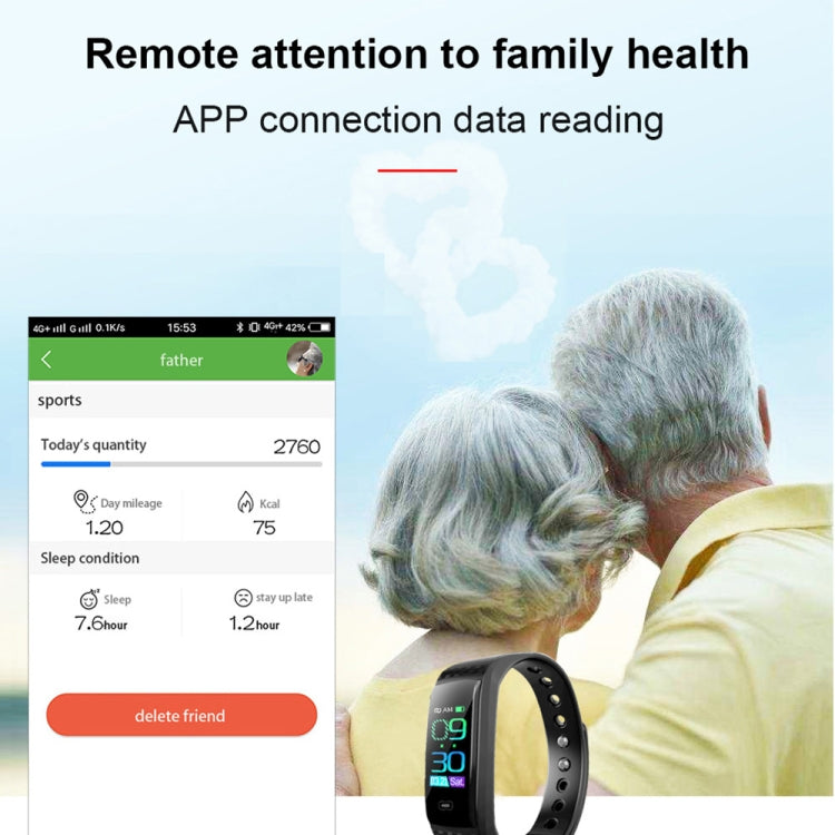 CK17S 0.96 inches IPS Screen Smart Bracelet IP67 Waterproof, Support Call Reminder / Heart Rate Monitoring / Blood Pressure Monitoring / Sleep Monitoring