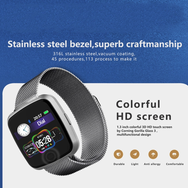 DTNO.1 G12 1.3 inches OLED Color Screen Smart Bracelet IP67 Waterproof, Nylon Watchband, Support Call Reminder /Heart Rate Monitoring /Sedentary Reminder /Multi-sport Mode