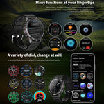 HAMTOD GT45 1.6 inch Waterproof Smart Watch, Support Bluetooth Call / Heart Rate / Blood Oxygen Monitoring