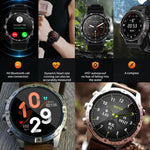HAMTOD GT45 1.6 inch Waterproof Smart Watch, Support Bluetooth Call / Heart Rate / Blood Oxygen Monitoring