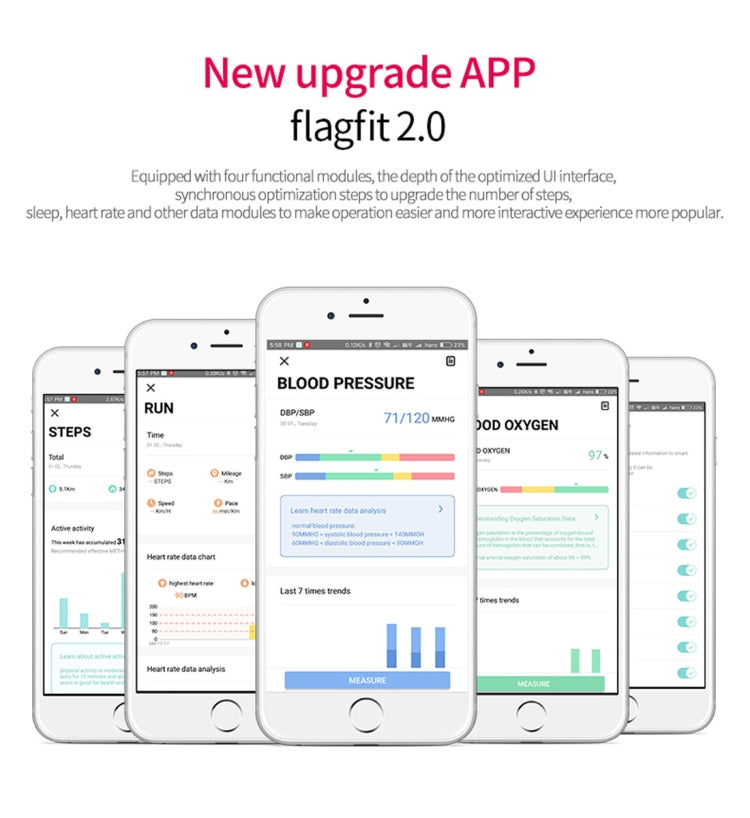 CHIGU C1Plus Fitness Tracker 0.96 inch IPS Screen Smartband Bracelet, IP67 Waterproof, Support Sports Mode / Blood Pressure / Sleep Monitor / Heart Rate Monitor / Fatigue Monitor / Sedentary Reminder, C1 Plus Black, C1 Plus Blue, C1 Plus Purple        ...