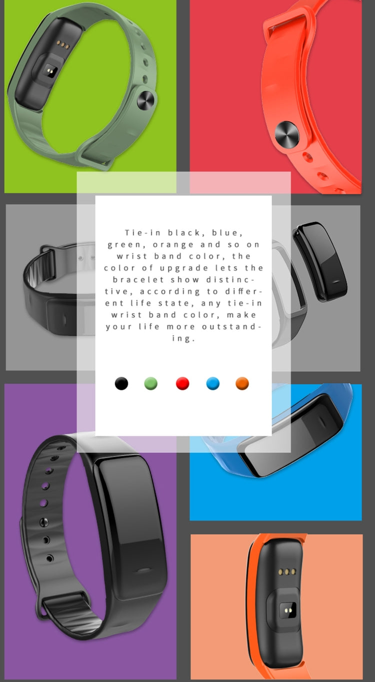 CHIGU C1Plus Fitness Tracker 0.96 inch IPS Screen Smartband Bracelet, IP67 Waterproof, Support Sports Mode / Blood Pressure / Sleep Monitor / Heart Rate Monitor / Fatigue Monitor / Sedentary Reminder, C1 Plus Black, C1 Plus Blue, C1 Plus Purple        ...