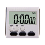 Kitchen Timer 24 Hours Digital Alarm Clock LCD Screen Magnetic Backing for Cooking Baking