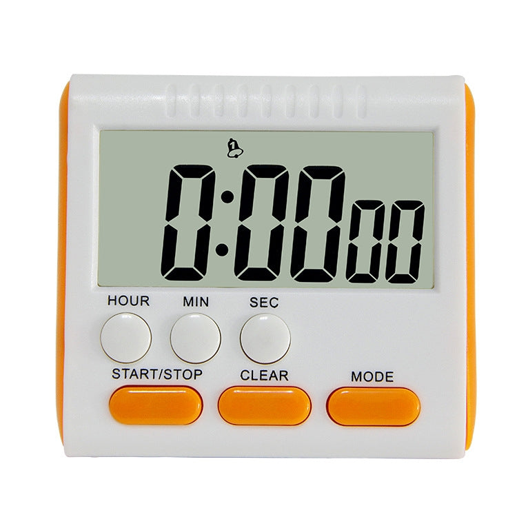 Kitchen Timer 24 Hours Digital Alarm Clock LCD Screen Magnetic Backing for Cooking Baking