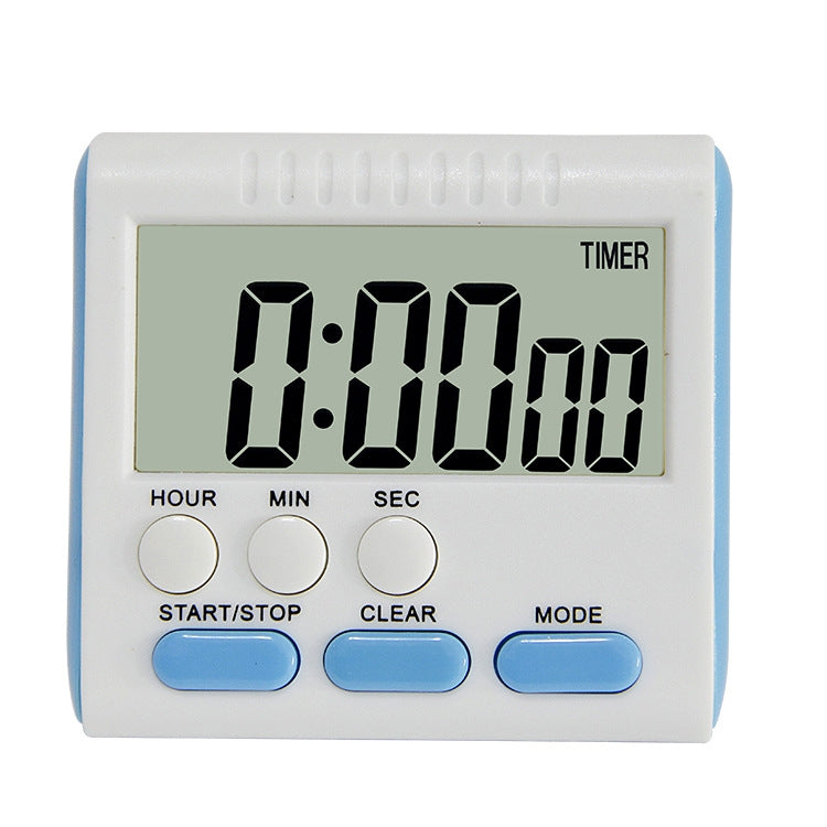 Kitchen Timer 24 Hours Digital Alarm Clock LCD Screen Magnetic Backing for Cooking Baking
