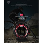 EX16 1.12 Inch FSTN LCD Full Angle Screen Display Sport Smart Watch, IP67 Waterproof, Support Pedometer / Stopwatch / Alarm / Notification Remind / Call Notify / Camera Remote Control / Calories Burned, Compatible with Android and iOS Phones