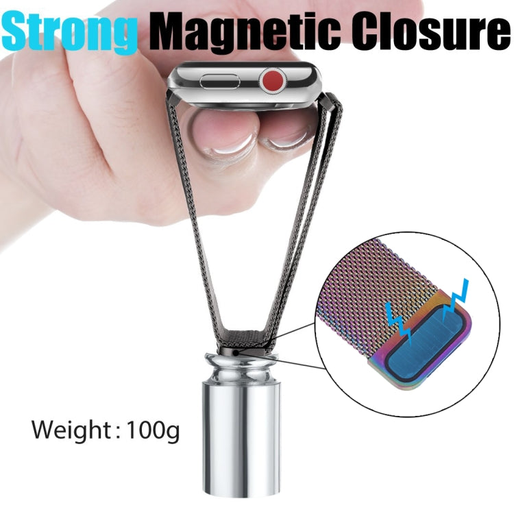 Magnetisches Edelstahl-Armband im Milanaise-Stil für Apple Watch Ultra 49 mm & Watch Ultra 2 49 mm / Series 10 46 mm / 9 & 8 & 7 45 mm / SE 3 & SE 2 & 6 & SE & 5 & 4 44 mm / 3 & 2 & 1 42 mm