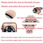Colorful Diamond Stainless Steel Watch Band for Apple Watch Series 10 42mm / 9&8&7 41mm / SE 3&SE 2&6&SE&5&4 40mm / 3&2&1 38mm
