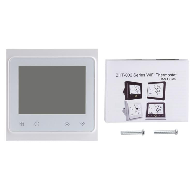 BHT-002GALW 3A Load Water Heating Type LCD Digital Heating Room Thermostat with Time Display, WiFi Control, BHT-002GBLW 3A (White) Water Heating Type, BHT-002GBLW 3A (Black) Water Heating Type