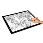 لوحات نسخ مقياس أكريليك بتعتيم مستمر LED USB 5V 8W A3، لوحة رسم تخطيط أنمي مع كابل USB ومحول طاقة، تعتيم مستمر مع كابل USB ومحول طاقة