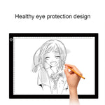 لوحات نسخ مقياس أكريليك بتعتيم مستمر LED USB 5V 8W A3، لوحة رسم تخطيط أنمي مع كابل USB ومحول طاقة، تعتيم مستمر مع كابل USB ومحول طاقة