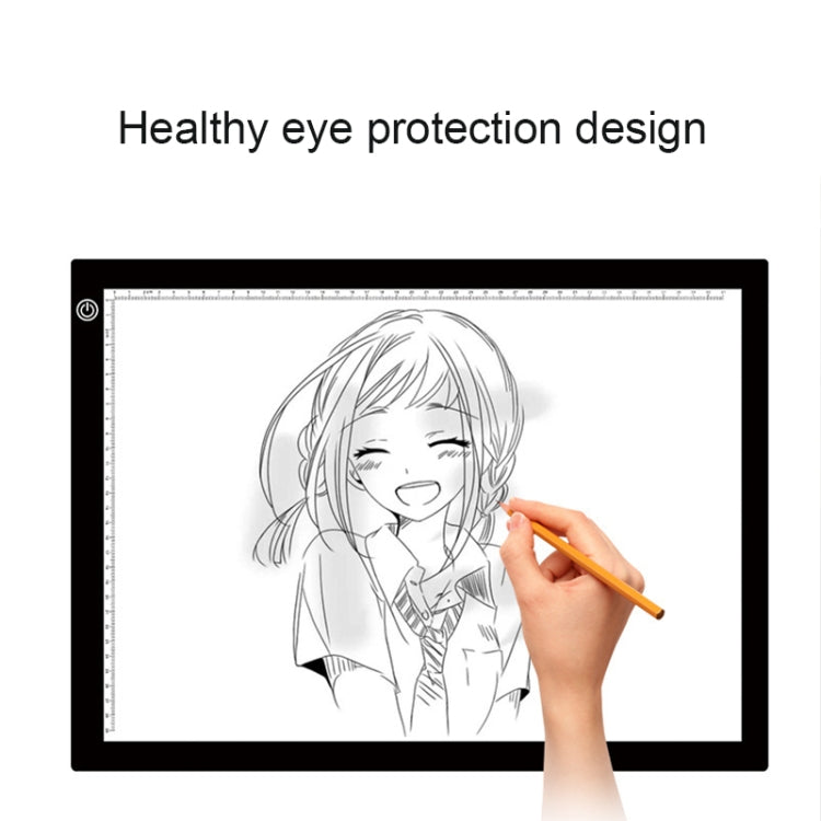 لوحات نسخ مقياس أكريليك بتعتيم مستمر LED USB 5V 8W A3، لوحة رسم تخطيط أنمي مع كابل USB ومحول طاقة، تعتيم مستمر مع كابل USB ومحول طاقة