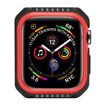 غطاء حماية صلب بلونين مقاوم للصدمات للساعة الذكية لسلسلة Apple Watch 3 / 2 / 1 38مم، لسلسلة Apple Watch 3 / 2 / 1 38مم (أسود أصفر)، لسلسلة Apple Watch 3 / 2 / 1 38مم (أحمر أسود)، لسلسلة Apple Watch 3 / 2 / 1 38مم (أبيض أزرق)
