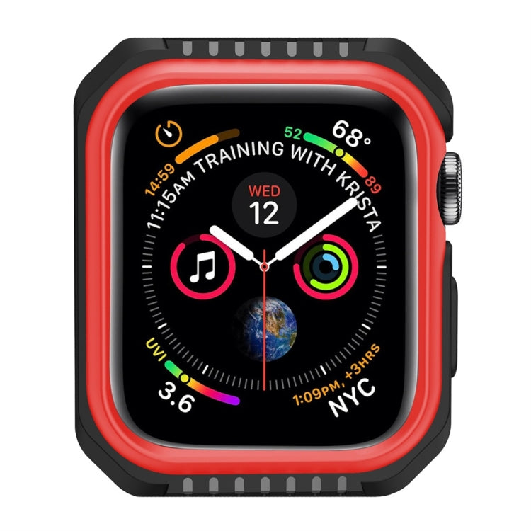 غطاء حماية صلب بلونين مقاوم للصدمات للساعة الذكية لسلسلة Apple Watch 3 / 2 / 1 38مم، لسلسلة Apple Watch 3 / 2 / 1 38مم (أسود أصفر)، لسلسلة Apple Watch 3 / 2 / 1 38مم (أحمر أسود)، لسلسلة Apple Watch 3 / 2 / 1 38مم (أبيض أزرق)