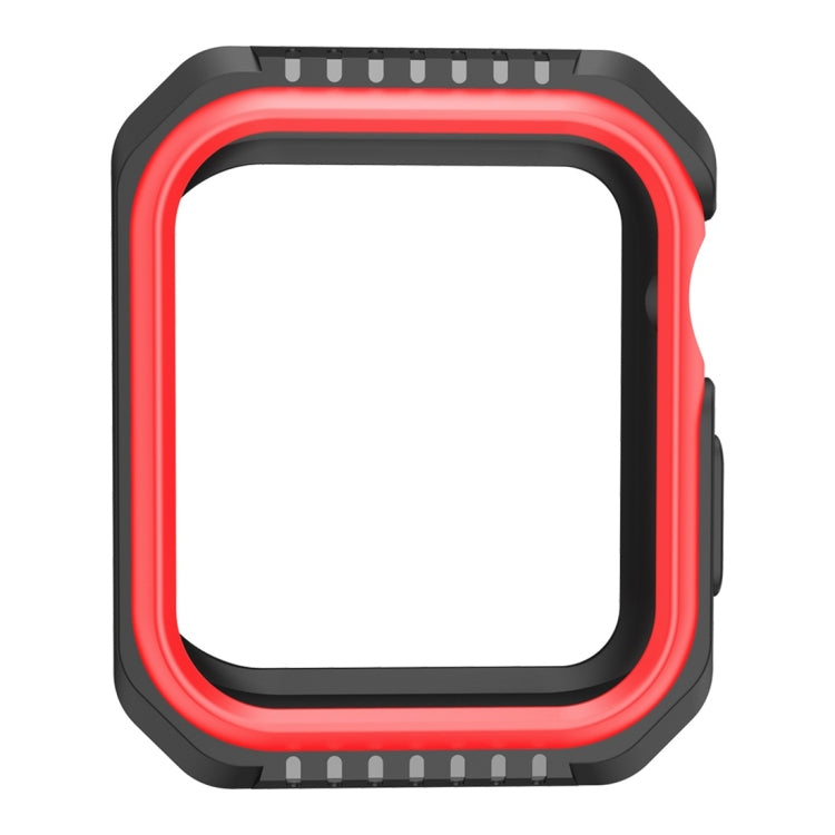 غطاء حماية صلب بلونين مقاوم للصدمات للساعة الذكية لسلسلة Apple Watch 3 / 2 / 1 38مم، لسلسلة Apple Watch 3 / 2 / 1 38مم (أسود أصفر)، لسلسلة Apple Watch 3 / 2 / 1 38مم (أحمر أسود)، لسلسلة Apple Watch 3 / 2 / 1 38مم (أبيض أزرق)