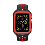 غطاء حماية صلب بلونين مقاوم للصدمات للساعة الذكية لسلسلة Apple Watch 3 / 2 / 1 38مم، لسلسلة Apple Watch 3 / 2 / 1 38مم (أسود أصفر)، لسلسلة Apple Watch 3 / 2 / 1 38مم (أحمر أسود)، لسلسلة Apple Watch 3 / 2 / 1 38مم (أبيض أزرق)