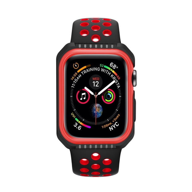 غطاء حماية صلب بلونين مقاوم للصدمات للساعة الذكية لسلسلة Apple Watch 3 / 2 / 1 38مم، لسلسلة Apple Watch 3 / 2 / 1 38مم (أسود أصفر)، لسلسلة Apple Watch 3 / 2 / 1 38مم (أحمر أسود)، لسلسلة Apple Watch 3 / 2 / 1 38مم (أبيض أزرق)