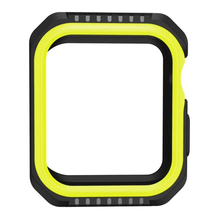 غطاء حماية صلب بلونين مقاوم للصدمات للساعة الذكية لسلسلة Apple Watch 3 / 2 / 1 38مم، لسلسلة Apple Watch 3 / 2 / 1 38مم (أسود أصفر)، لسلسلة Apple Watch 3 / 2 / 1 38مم (أحمر أسود)، لسلسلة Apple Watch 3 / 2 / 1 38مم (أبيض أزرق)