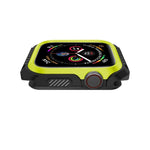 غطاء حماية صلب بلونين مقاوم للصدمات للساعة الذكية لسلسلة Apple Watch 3 / 2 / 1 38مم، لسلسلة Apple Watch 3 / 2 / 1 38مم (أسود أصفر)، لسلسلة Apple Watch 3 / 2 / 1 38مم (أحمر أسود)، لسلسلة Apple Watch 3 / 2 / 1 38مم (أبيض أزرق)