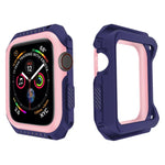 غطاء حماية صلب بلونين مقاوم للصدمات للساعة الذكية لسلسلة Apple Watch 3 / 2 / 1 38مم، لسلسلة Apple Watch 3 / 2 / 1 38مم (أسود أصفر)، لسلسلة Apple Watch 3 / 2 / 1 38مم (أحمر أسود)، لسلسلة Apple Watch 3 / 2 / 1 38مم (أبيض أزرق)