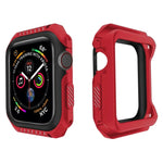 غطاء حماية صلب بلونين مقاوم للصدمات للساعة الذكية لسلسلة Apple Watch 3 / 2 / 1 38مم، لسلسلة Apple Watch 3 / 2 / 1 38مم (أسود أصفر)، لسلسلة Apple Watch 3 / 2 / 1 38مم (أحمر أسود)، لسلسلة Apple Watch 3 / 2 / 1 38مم (أبيض أزرق)