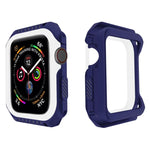 غطاء حماية صلب بلونين مقاوم للصدمات للساعة الذكية لسلسلة Apple Watch 3 / 2 / 1 38مم، لسلسلة Apple Watch 3 / 2 / 1 38مم (أسود أصفر)، لسلسلة Apple Watch 3 / 2 / 1 38مم (أحمر أسود)، لسلسلة Apple Watch 3 / 2 / 1 38مم (أبيض أزرق)