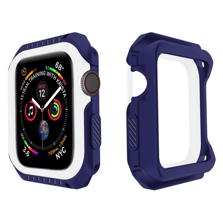 غطاء حماية صلب بلونين مقاوم للصدمات للساعة الذكية لسلسلة Apple Watch 3 / 2 / 1 38مم، لسلسلة Apple Watch 3 / 2 / 1 38مم (أسود أصفر)، لسلسلة Apple Watch 3 / 2 / 1 38مم (أحمر أسود)، لسلسلة Apple Watch 3 / 2 / 1 38مم (أبيض أزرق)