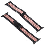 For Apple Watch Series 10 42mm / 9&8&7 41mm / SE 3&SE 2&6&SE&5&4 40mm / 3&2&1 38mm Stainless Steel Wrist Strap Watch Band, For Apple Watch Series 7 41mm / 6 & SE & 5 & 4 40mm / 3 & 2 & 1 38mm                                                             ...