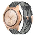 20mm Stripe Weave Nylon Wrist Strap Watch Band for Galaxy Watch 42mm, Galaxy Active / Active 2, Gear Sport, S2 Classic