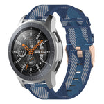 22mm Stripe Weave Nylon Wrist Strap Watch Band for Galaxy Watch 46mm / Gear S3