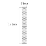 22mm Steel Wrist Strap Watch Band for Fossil Gen 5 Carlyle, Gen 5 Julianna, Gen 5 Garrett, Gen 5 Carlyle HR