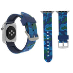 For Apple Watch Series 3 & 2 & 1 38mm Fashion Camouflage Pattern Silicone Watch Band, 38mm