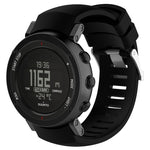Silicone  Watch Band for SUUNTO Core ALU Black