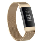 Stainless Steel Magnet Watch Band for FITBIT Charge 3, Size:Small, 187x18mm