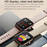 LOKMAT P8 Wasserdichte Gesundheits-Smartwatch mit 1,4-Zoll-Bildschirm, Schrittzähler, Schlafüberwachung und Herzfrequenzmessung