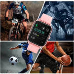 LOKMAT P8 Wasserdichte Gesundheits-Smartwatch mit 1,4-Zoll-Bildschirm, Schrittzähler, Schlafüberwachung und Herzfrequenzmessung
