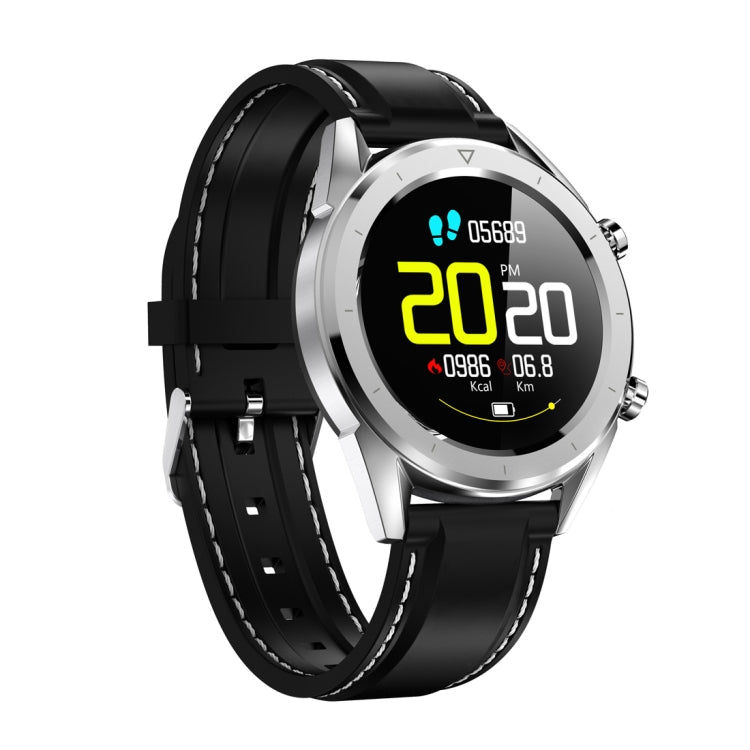 DT28 1.54inch IP68 Waterproof Silicone Strap Smartwatch Bluetooth 4.2, Support Incoming Call Reminder / Blood Pressure Monitoring / Watch Payment