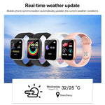 Y68 1.44 inch Smart Watch, Support Heart Rate Blood Pressure Blood Oxygen Monitoring, Y68 Black, Y68 Pink, Y68 White