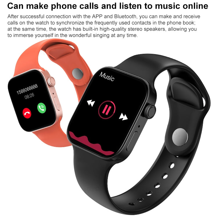 T500+MAX Smart-Armband mit 1,69 Zoll HD-Bildschirm, unterstützt Bluetooth-Anrufe und Herzfrequenzmessung